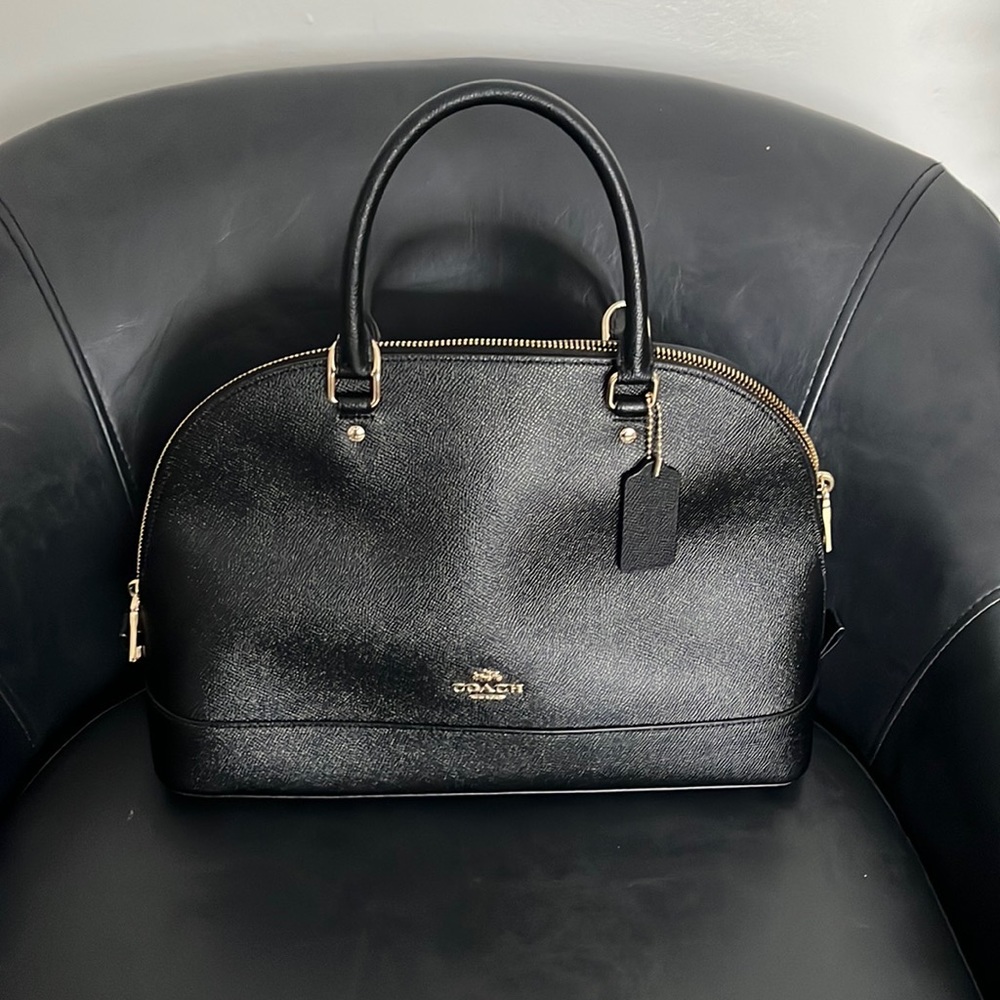 Coach Crossgrain Sierra Satchel - Black